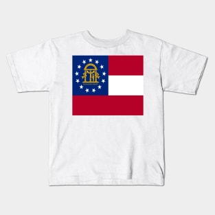 Georgia flag. USA Kids T-Shirt